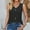 Black, variant on Sakmal Ladies Tops and Blouses Pink Sleeveless V-Neck Solid Hollow Tank Tops Womens Shirts Under $5