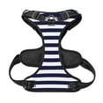 thumbnail image 5 of Gaeub Navy Blue And White Stripes Gaeub Navy Blue And White Stripes No Pull Dog Harness, Secure and Adjustable Pet Vest for Outdoor Activities - Medium, 5 of 8