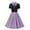Purple, variant on Xqxayjr Summer 1950s Retro Vintage Sundress for Womens Under $10 Plus Size Short Sleeve Swing A-Line Party Dresses Heart Audrey Elegant Church Dress Birthday Gift