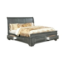 Furniture of America Damien Platform Bed, Queen, Gray