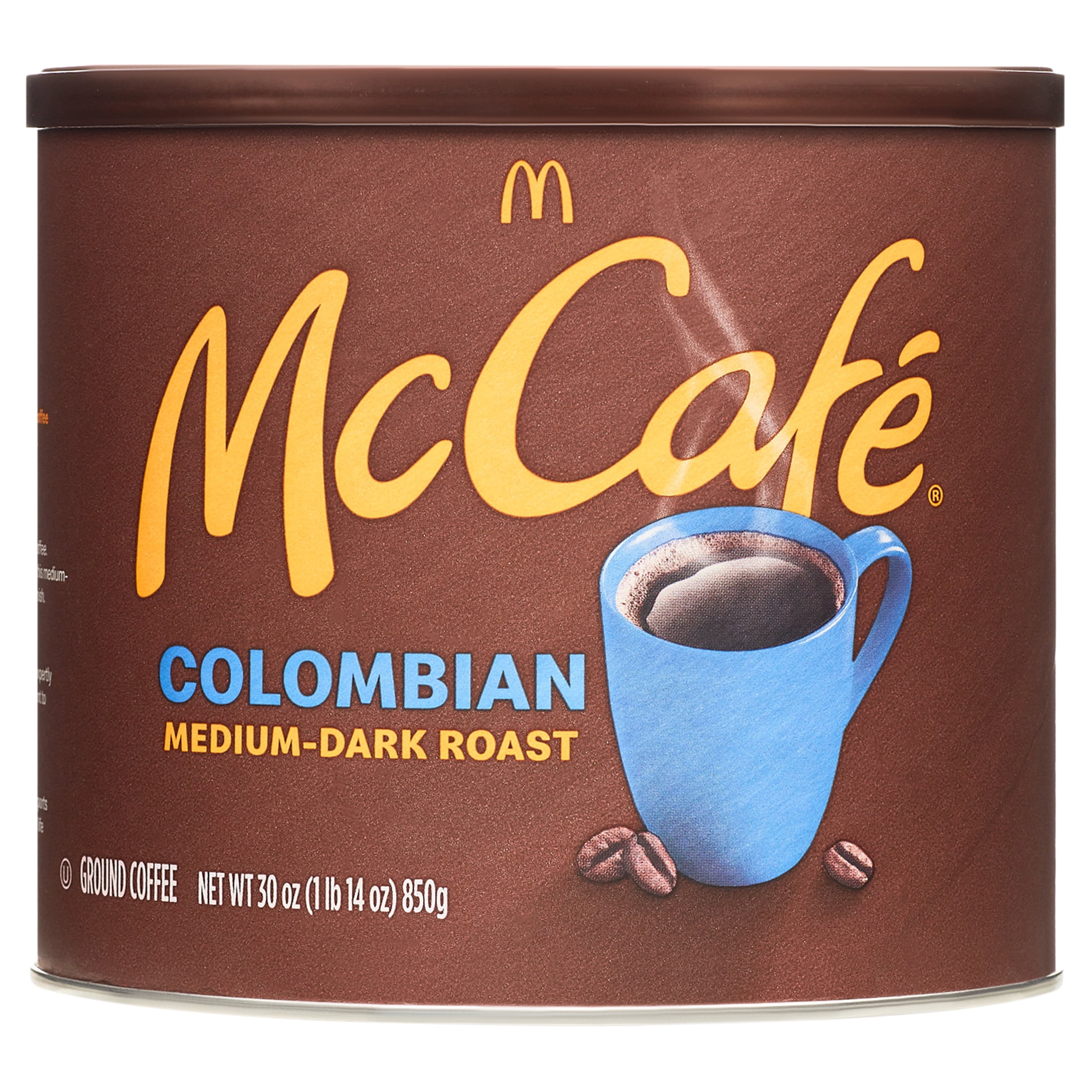 (3 pack) McCafe Colombian Ground Coffee, Caffeinated, 30 oz Can