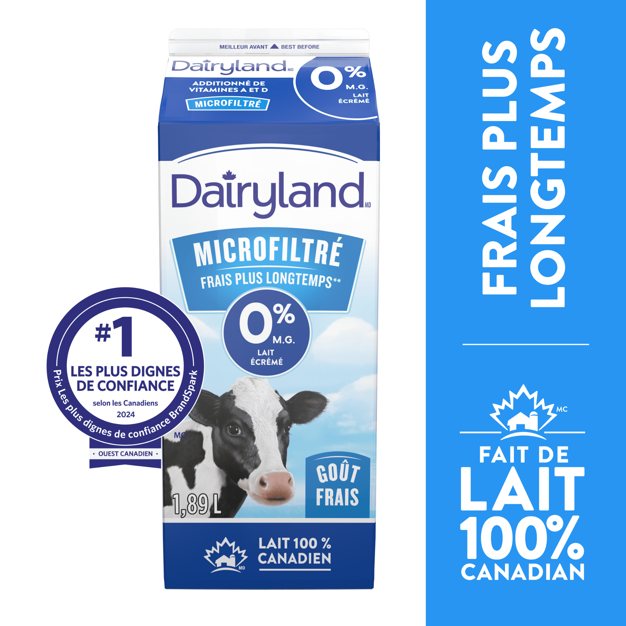 Dairyland Lait microfiltré écrémé
