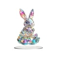 thumbnail image 2 of Orangide Easter Bunny Acrylic Ornament Colorful Crystal Rabbit Figurine For Home Desktop Shelf Table Decor Holiday Party Favors Spring Decoration, 2 of 6