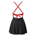 thumbnail image 5 of QHFBli Women One Piece Swimsuit Cutout One PC Skirt Swimsuit V Neck Wrap Tie Back Swimdress Bathing Suits, 5 of 5