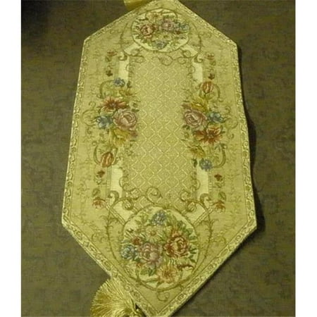 

Tapestry Trading PL1372 13 x 72 in. Begium Table Runner Plazza