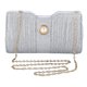 thumbnail image 1 of Bolso de mano elegante Nikou con decoración de perlas de imitación color plateado talla única, 1 of 15