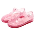 thumbnail image 2 of Xfvqtps Kids Girls Jelly Sandals Closed Toe Princess Flat Thick Sole Summer Beach Waterproof Fisherman Gladiator Sandals, 2 of 9