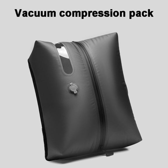 Linnome Vacuum Storage Bags Travel Compression Packing Cubes Space Saver Bags For Clothes Blankets Luggage Organizer Hand Pump Valve