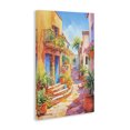 thumbnail image 3 of Stupell Industries Bright Mediterranean City Scenery Painting Gallery Wrapped Canvas Art Print Wall Art, 30 x 45, 3 of 7