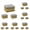 Gold 6PCS, variant on Hottest Microfiber Scrubber Sponge Non Scratch Kitchen Scrubbies Dishwashing And Bathroom Sponges Packs Of 12, Gold 2PCS
