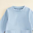 thumbnail image 6 of TOWED22 Toddler Baby Boy Clothing Sets Solid Color Long Sleeve Tops and Pants Kids 2pcs Outfits(Blazer,5-6 Y), 6 of 7