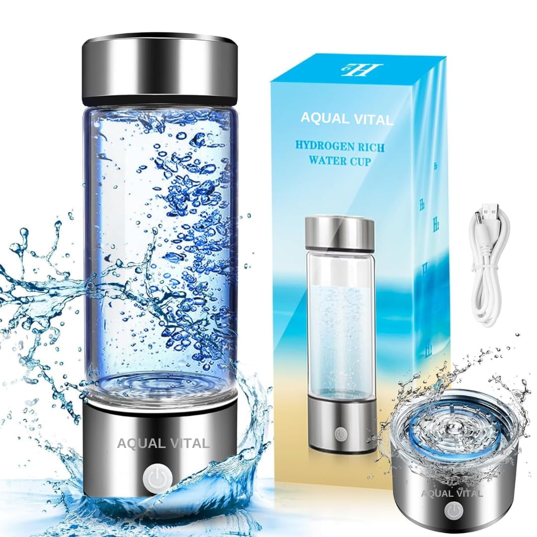 Aqua Vital Hydrogen Water Bottle Rechargeable Portable Hydrogen