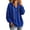 Blue, variant on Lenpel Oversized Sweatshirts for Women Fall Trendy Drawstring Casual Loose Hoodies Comfy Long Sleeve Warm Pullover Tops(White,X-Large)