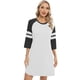 thumbnail image 3 of Camisones con cuello redondo para mujer, ropa de dormir lisa, lencería Sexy, vestido de casa, 3 of 4