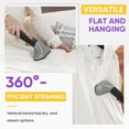 thumbnail image 3 of Standing Garment Steamer, 1500W Powerful Steamer for Clothes with Roll Wheels, Heats in 45 Seconds, 1.7L Water Tank for 55 Min Continuous Steaming, Professional Wrinkle Remover, 3 of 7