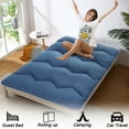 thumbnail image 4 of Faitaliicy Japanese Floor Mattress Twin Size Futon Mattress Full Size Foldable Roll Up Sleeping Mattress Futon Floor Bed Dormitory Sleeping Pad For Adults Kids Camping Trips Guest Room, 4 of 8