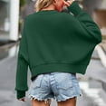 thumbnail image 4 of Tbopshirt Womens Hooded Sweater Women's Fashion Loose Large Size Color Long Sleeve Sweater Tops Knitted Loose Top, 4 of 4