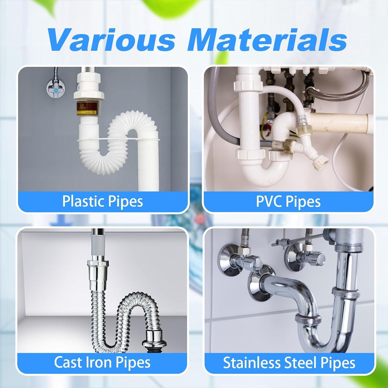 Peachloft Drain Cleaner, Multi-functional Pipe Unclogging Agent, Universal for Kitchen Bathroom Shower Pipes
