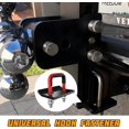 thumbnail image 3 of Hitch Tightener Anti Rattle Stabilizer for 1.25" to 2" Trailer, Heavy Duty RV Hitches with Rubber Isolator, Anti-Rust Automotive Clamp Accessories, Universal Fit (Red/Black) Red/Black -, 3 of 6