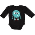 thumbnail image 3 of Inktastic Furry Monster, Little Monster, Blue Monster Boys or Girls Long Sleeve Baby Bodysuit, 3 of 5