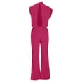 thumbnail image 5 of Summer Fashion Plus Size Jumpsuits for Women Petite Solid Color Casual Pocket Sleeveless Suspender Jumpsuit, 5 of 6