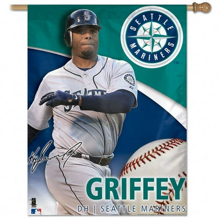 MLB - Ken Griffey Jr. Seattle Mariners Vertical Flag: 27x37 Banner