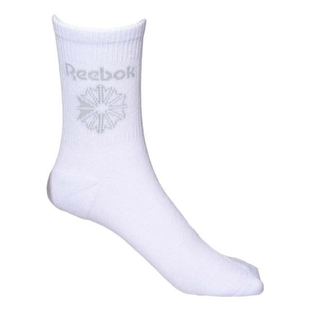 Calcetas Reebok Unisex Casual Deportivos 3 Pack Largas blanco Único