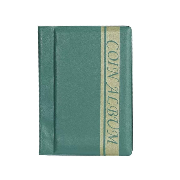 CCOCC Coin Collection Book Coin Holder Coin Collection Supplies,Green