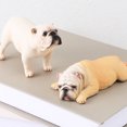 thumbnail image 4 of FELTECHELECTR Figura de bulldog de 2 piezas, figura de perro mascota, simulación de animales, adorno para el hogar, la oficina y el jardín., 4 of 5