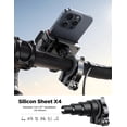 thumbnail image 4 of Motorcycle Phone Mount, Bicycle Handlebar Cell Phone Mount, Stroller Scooter Phone Clip for iPhone Samsung Galaxy 4.7''-7'' Smartphones, Black, 4 of 6