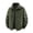 Army Green, variant on Men's Cotton Sherpa Collar Washed Jacket, Loose Fit Thickened Winter Coat with Multi‑Pockets, Casual Outdoor Outerwear Winter Jackets