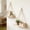 White, variant on Wooden Hanging Shelf, Wall Mounted Floating Shelf with Rope for Farmhouse Decor, Storage and Display Rack for Living Room, Bedroom, Kitchen