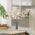thumbnail image 5 of Xecvkr Artificial Cherry Blossom Branch Silk Flower for Home Wedding Party Decoration Centerpiece Arrangement 42.13 Inches Long Realistic, 5 of 6