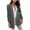 Dark Gray, variant on Women'S Slim Single-Breasted Blazer Fayshow0 Women's Casual Lightweight Blazer Open Front Lapel Long Sleeve Jacket Suits Work Office Jackets Blazer For Daily/Work Navy