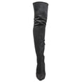 thumbnail image 3 of LL Gisele-7 Thigh High Stretchy Suede Material Pointy Toe Stiletto Heel Boots Gray, 3 of 4