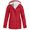 Red, variant on TITAKING Outdoor Women's Lightweight Hooded Softshell Jacket Light Gray 5XL