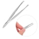 thumbnail image 2 of Pinzas de acero inoxidable para depilación de cejas, 2 unidades, color aleatorio, 2 of 5
