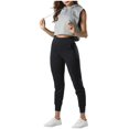 thumbnail image 2 of WIZUTIZ Workout Leggings for Women Drawstring with Pockets Ultra Thin Stylish Fitted Yoga Pants Spandex Elastic High Rise 7/8 Length Pants Solid Pants for Teen Girls Dance Party Black, 2 of 6