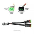 thumbnail image 3 of SPRING Y Connector Dt 2 To 1 Splitter Connector Dt Cable Led Work Light Bar Abs Copper Wire And Plastic Pipe Accessories For The Car, 3 of 8
