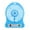 Mini Fan-Blue, variant on Kehuo 3-Speed USB Rechargeable LED Mini Portable Desk Fan