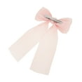 thumbnail image 5 of Unique Bargains 1 Pc Fashionable Bow Ribbon Duckbill Hair Clips for Home Light Pink, 5 of 5
