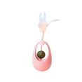 thumbnail image 4 of Juguetes interactivos para gatos, juguetes para mascotas, vaso para gatos, juguetes con plumas para gatos y gatitos. Rosa, 4 of 9