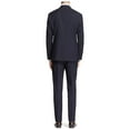 thumbnail image 2 of LN LUCIANO NATAZZI Men's Modern Fit Suit Two Button Blazer Pinstripe 2 Piece Navy Stripe, 2 of 5