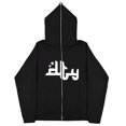 thumbnail image 2 of Sudaderas oscuras europeas y americanas para hombre y mujer, sudaderas con capucha góticas para parejas, sudaderas de Cremallera larga de talla grande Harajuku 2023, 2 of 5