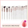 thumbnail image 5 of Makeup Brush Sets - Blusher, Eyeliner, Powder, Bronzer, Highlighter & Blending Brush in 6 - 25 pcs, 5 of 12