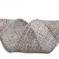 thumbnail image 3 of Joycrosso Burlap Wired Edge Ribbon 1.5 inch x 10 Yards, Metal Grey, Ideal for Crafting, Gift Wrapping, Wreath, Christmas Tree, and Rustic Wedding Decorations, 3 of 4