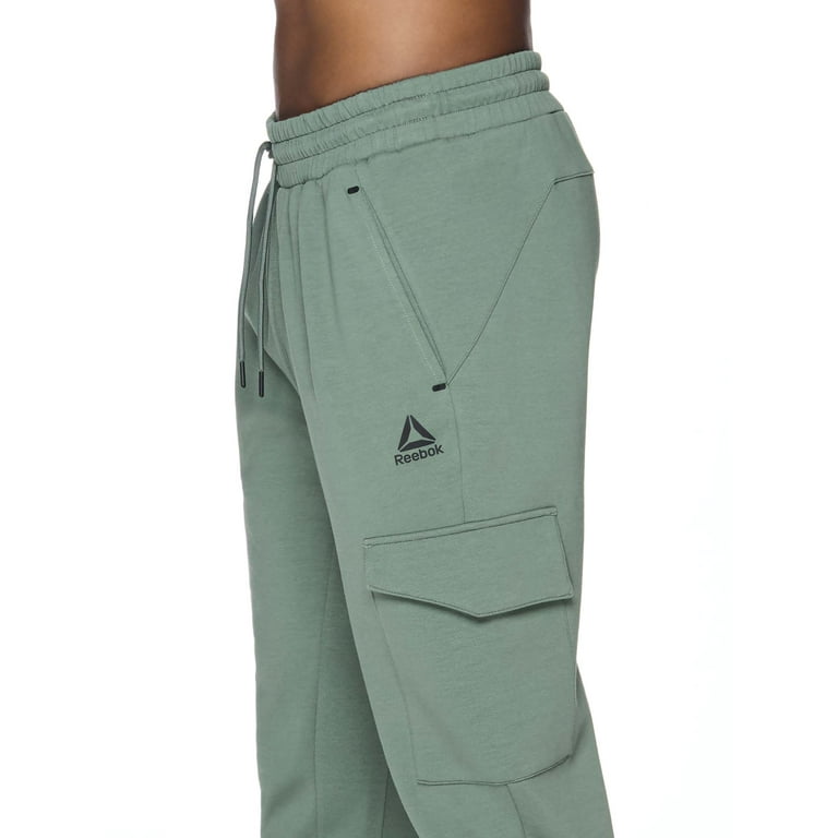 Reebok Mens and Big Mens Unwind Cargo Pants Up to Size 3XL Men s Size Small Green