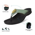 thumbnail image 4 of AEROTHOTIC Arch Supportive Strappy Orthotic Comfortable Flip Flops Cushion Soft Toe Post Non-Slip Summer Casual Travel Walking Thong Sandals Women Beach Essentials, 4 of 6
