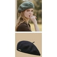 thumbnail image 6 of CoCopeaunt French Wool Beret Hat Fashionable Chic Casual Warm Cap Girls Ladies Retro Artist Painter Hat, 6 of 6