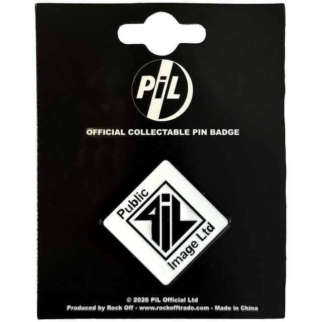 PIL (Public Image Ltd) B&W Pin Logo Badge